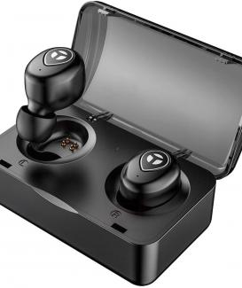 TORTOISE LOOK Bluetooth 5.0 Deep Bass True Wireless Headphones, Sports Wireless Earbuds, Sweat Proof Earphones Built-in Microphone for Running, Gift Box
