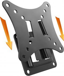 TORTOISE LOOK F0111 Monitor Wall Mount fixed flat approx 13-29 Inch TV Bracket for LED LCD OLED Screens Universal for VESA 50x50-100x100 Black
