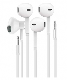 Auricolari cablati Audio stereo Auricolari in-ear con cuffie da 3,5 mm Plug Microfono Controllo volume per allenamento sportivo Compatibile con telefoni cellulari Tablet Computer portatili