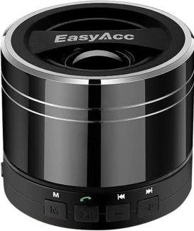EasyAcc Mini Portable Rechargeable Bluetooth Speaker with Microphone for Tablet/Laptops - Titanium Black