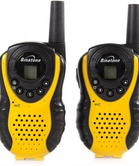 Binatone Latitude 100 Black/Yellow Twin Pack Walkie Talkie with up to 3 km Range