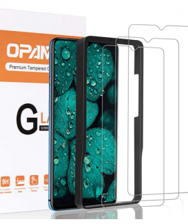 opamoo Vetro Temperato Oneplus 7T, [3 Pezzi] Pellicola Protettiva per Oneplus 7T con Cornice di allineamento, 9H Anti-Graffi Bubble-Free Protezione Schermo per Oneplus 7T Pellicola Vetro Temperato