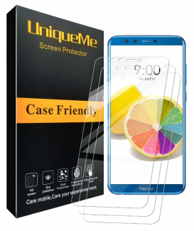 UniqueMe per Pellicola Vetro Temperato Honor 9 lite, [3 Pezzi] [Ultra Resistente] Pellicola Protettiva Per Huawei Honor 9 lite[Garanzia di Sostituzione a Vita]