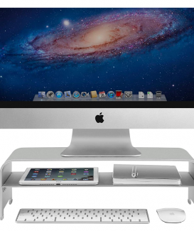 Support universel en aluminium pour moniteur d'ordinateur