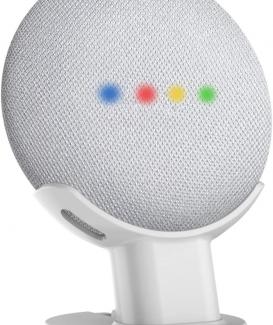 Gelink Supporto da Tavolo Montaggio per Google Home Mini/Nest Mini (2nd gen) (Bianco)