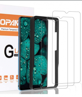 opamoo Protector de Pantalla para OnePlus 7T, [3 Pack] OnePlus 7T Templado con Marco de alineación, Dureza 9H Sin Burbujas Vidrio Templado para OnePlus 7T Cristal Vidrio Templado