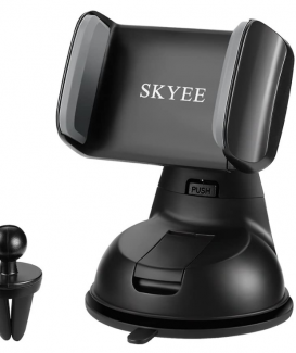 SKYEE [2-in-1] Supporto Auto Smartphone con Ventosa Potente Porta Cellulare per Cruscotto Dashboard Parabrezza/Bocchette dell'aria, Universale Supporti per Cellulari, iPhone X /8 /8 Plus e altri