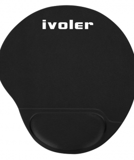 Tapis de Souris avec Gel Repose (240 * 210 * 22mm), iVoler Mouse Pad Gaming Mousepad avec Repose-Poignet Ergonomique pour Ordinateur, Ordinateur Personnel et Ordinateur Portable - Noir