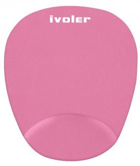 Tapis de Souris avec Gel Repose (250 * 220 * 20mm), iVoler Mouse Pad Gaming Mousepad avec Repose-Poignet Ergonomique pour Ordinateur, Ordinateur Personnel et Ordinateur Portable - Rose