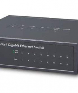 Planet Gigabit Ethernet Switch (External Power) 16-Port 10/100/1000Mbps Metal Case
