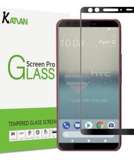 HTC U12+ (Plus)  Schutzfolie, KATIAN 9H folie Hartglas, Ultra-klar 3D Vollständige Abdeckung, 0,33mm, Anti-Kratzen Wasserdicht Displayschutzfolie für HTC U12+ (Plus)