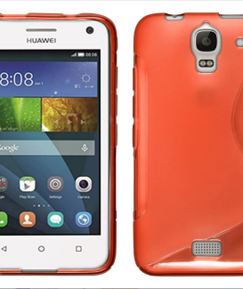 Silicone Case for Huawei Y360 - S-Style red - Cover PhoneNatic