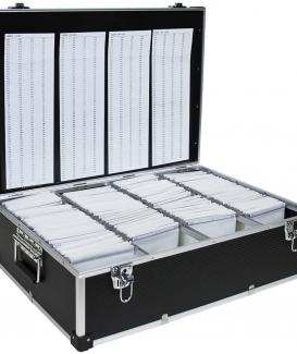NEO 1000 BLACK ALUMINIUM CD DVD STORAGE CASE