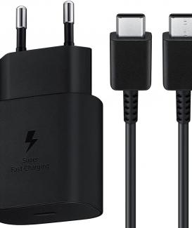 Chargeur Rapide USB C 25W pour Samsung, Prise Adaptateur Secteur et Câble USB C 1.2M Compatible avec Samsung S22/S22 PLUS/S22 ULTRA/S21 FE 5G/S21/S21 PLUS/S21 ULTRA/S20 FE/S20 PLUS/S20 Ultra/Note 20