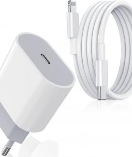 [Apple MFi Zertifiziert] 20W iPhone Schnellladegerät USB C Ladegerät mit Ladekabel 2M Typ C auf Lightning Kabel USB C Netzteil Kompatibel mit iPhone 13/13 Pro/12/12 Pro/11/11 Pro/SE/XS/XR/X/8/8 Plus